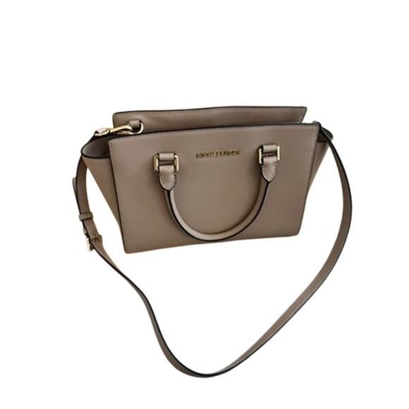 Michael Kors Selma Satchel purse medium light pink tote purse w crossbody strap - Picture 2 of 8